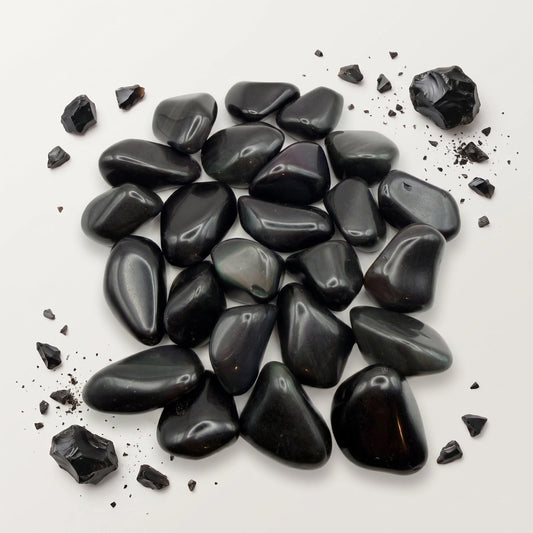 Pulēts varavīksnes Obsidiāns (10–15g)