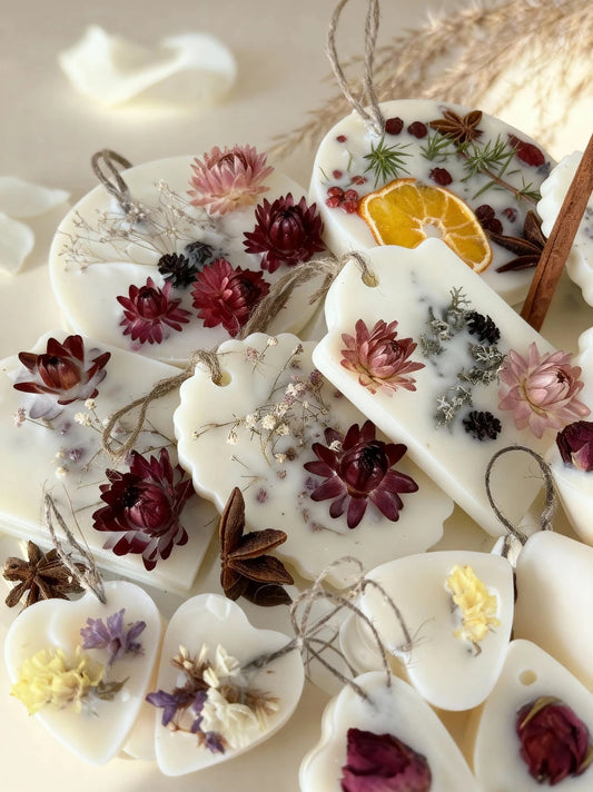 Aromātiskie vaska medaljoni kolekcijā, sojas vasks, dabīgie dekori, dāvana mājai un svētkiem, MarreDeco ekskluzīvais dizains