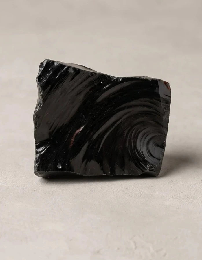 Neapstrādāts MELNAIS OBSIDIĀNS | Spēcīgs aizsardzības un attīrīšanas kristāls