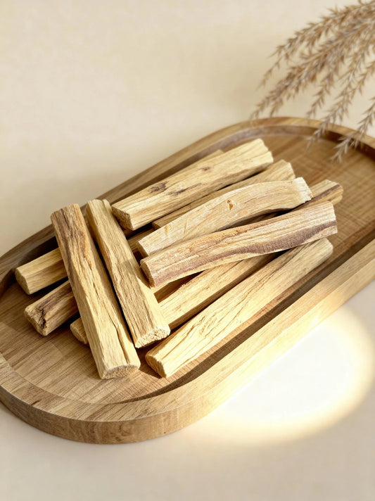 Palo Santo nūjiņas, dabīgais telpu atsvaidzinātājs, rituālu piederumi, MarreDeco ilgtspējīgs un estētisks produkts