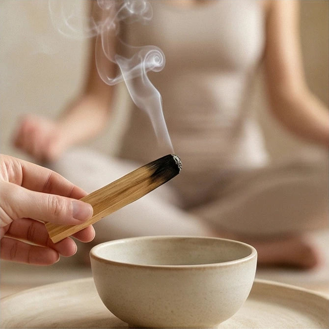 Palo Santo koksne telpas attīrīšanai un meditācijai, dabiski vīraki un enerģētiskie rituāli mājai no marredeco kolekcijas